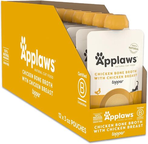 Applaws Fish & Chicken Variety Bone Broth Cat Food Topper 6-Pack 3oz Pouch in Kuwait