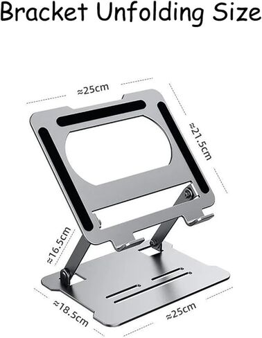 Stable Back Hollow Portable Foldable Stand 15.6 Inch Ultra-thin Notepad in Saudi Arabia