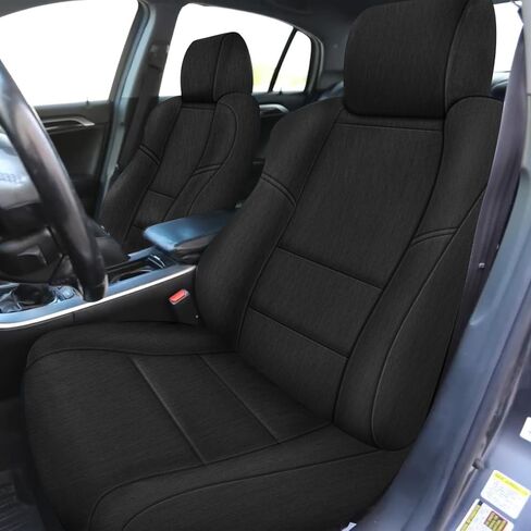 Front Seat Covers Compatible with 2004-2008 Acura TL, Heavy Duty Cationic Linen Fabric Seat Protector in Kuwait