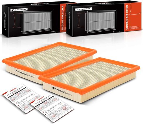 A-Premium 2-PC Engine Air Filter Compatible with Chevrolet Malibu 2006-2008 & Pontiac G6 2005-2010, 2.4L 3.5L 3.9L in Saudi Arabia