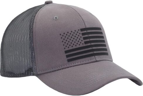 American Flag Trucker Hats, Patriotic Baseball Cap for Men, Adjustable Breathable Mesh Snapback, Fits OSFM & XXL Head in Saudi Arabia