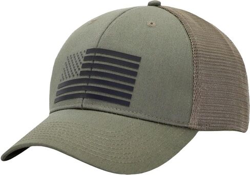 American Flag Trucker Hats, Patriotic Baseball Cap for Men, Adjustable Breathable Mesh Snapback, Fits OSFM & XXL Head in Saudi Arabia