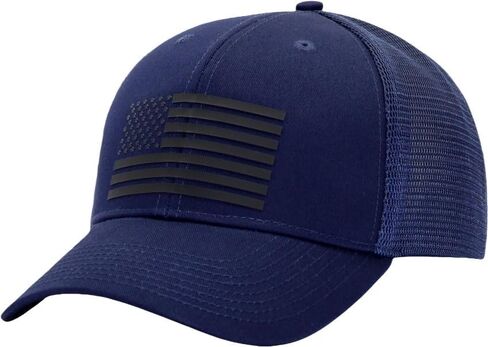 American Flag Trucker Hats, Patriotic Baseball Cap for Men, Adjustable Breathable Mesh Snapback, Fits OSFM & XXL Head in Saudi Arabia
