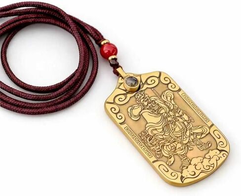 Feng Shui Brass Fortune Amulet Keychain & Necklace, Money-Attracting Purse Charms, Lucky Wealth Pendant in Saudi Arabia