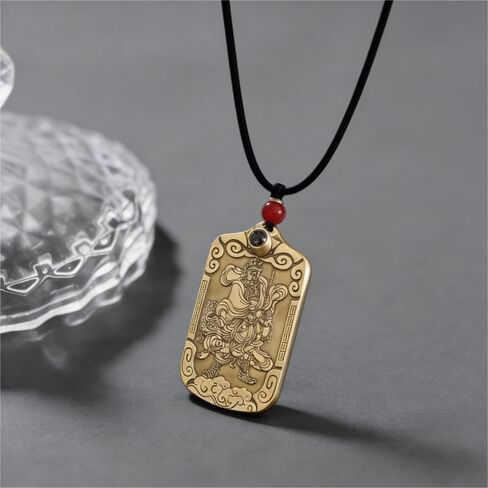 Feng Shui Brass Fortune Amulet Keychain & Necklace, Money-Attracting Purse Charms, Lucky Wealth Pendant in Saudi Arabia
