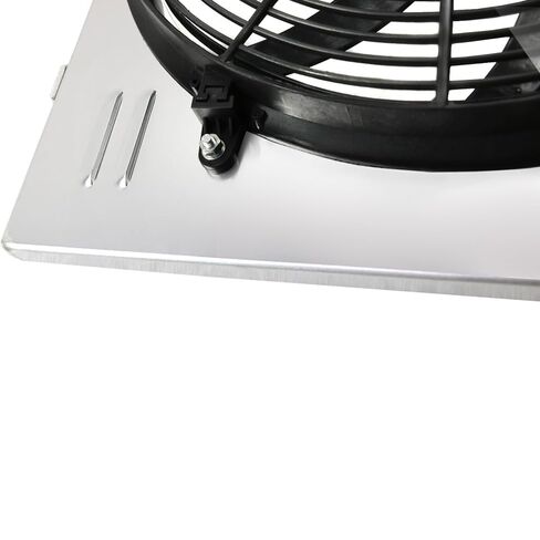 CU571 Aluminum Radiator Shroud Fan for Chevy Nova Chevelle Camaro Caprice El Camino Impala for Pontiac Firebird/Oldsmobile Cutlass/Buick Regal Electric Fan 1x16 Fan Thermostat Relay Kit in Kuwait