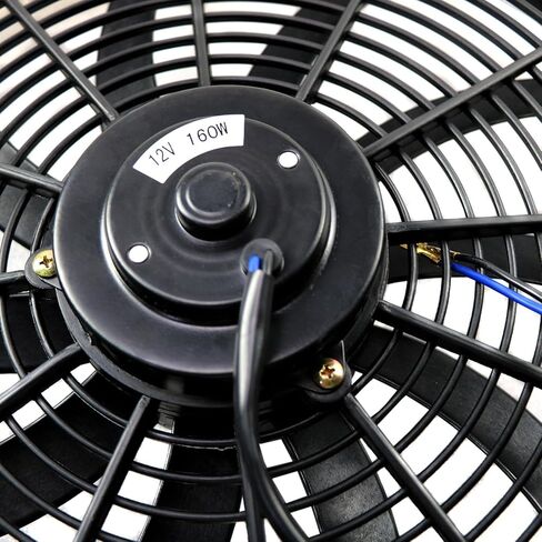 CU571 Aluminum Radiator Shroud Fan for Chevy Nova Chevelle Camaro Caprice El Camino Impala for Pontiac Firebird/Oldsmobile Cutlass/Buick Regal Electric Fan 1x16 Fan Thermostat Relay Kit in Kuwait