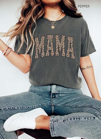 Mama Comfort Colors Shirt, Mama Graphic T-Shirt, Mom Life Tee, Soft Washed Cotton Mama Shirt, Motherhood Gift for Moms, Trendy Unisex Mama Tee Multicolor in Saudi Arabia