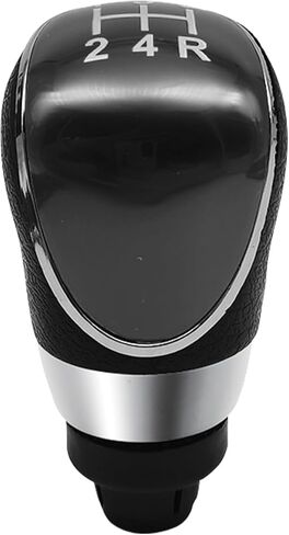 مقبض ناقل الحركة رامويل متوافق مع Ford Fiesta MK7، Focus MK2 FL، Focus MK3، C-Max، S-Max، Mondeo MK4، Kuga 5 مقبض تحويل عصا يدوي، مقبض تبديل رأس بديل (أسود) in Kuwait