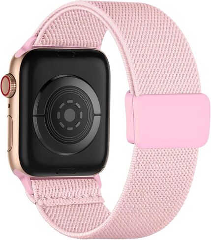 1/3 حزمة من حلقة منفردة من النايلون قابلة للتمدد متوافقة مع أساور ساعة Apple للأطفال 38 مم 40 مم 41 مم و 42 مم 44 مم 45 مم، إبزيم مغناطيسي قابل للتعديل حزام نايلون مرن بديل لسلسلة iWatch 9/8/7/6/5/4/3/2/1/SE /SE2 بنين بنات in Kuwait