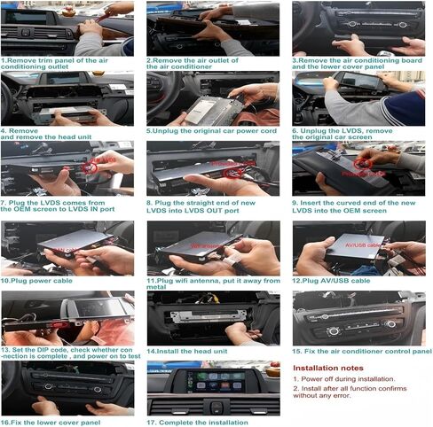 محول CarPlay اللاسلكي لأجهزة Apple & Android، التوصيل والتشغيل، مناسب لسيارة Mercedes Benz A/B/C/E/CLA/GLA/GLK/ML/SLD مع نظام NTG4.5، الملاحة، رابط المرآة، صوت Siri، USB، DVR وإدخال الكاميرا وما إلى ذلك in Kuwait