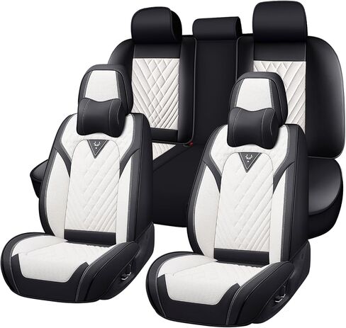 Front Seat Covers for Chevy Suburban 2000-2026, Premium Car Seat Cushion,Waterproof Seat Protectors, Luxury Automotive Interior Accessories (2-Seat Set, Black) in Kuwait