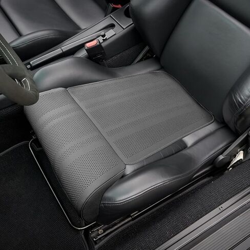 JOJOCY Car Seat Leg Extender Support Cushion, Upgraded Leather & Memory Foam Leg Rest Pad for Drivers, Office Chairs, Buses, Trains, Universal Fit, Breathable, Anti-Slip in Kuwait