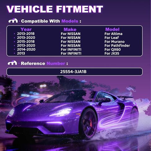 ABS Accessories with Heated for Infiniti QX50 (2014-2020) QX60 for Nissan Altima (2013-2018) Leaf,Murano (2015-2018) 25554-3JA1B 25554-3JA0B 255543JA1B 255543JA0B Without Angle Sensor in Kuwait