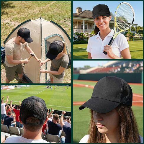 12 قطعة من قبعات سائقي الشاحنات الشبكية باللون الأسود in Kuwait