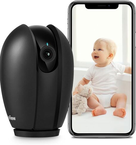 كاميرات مراقبة LaView 2K مع رؤية ليلية ملونة، كاميرات 4 ميجابكسل لأمن المنزل مع كشف الحركة، صوت ثنائي الاتجاه، كاميرا واي فاي داخلية للطفل/الحيوانات الأليفة، أليكسا، خدمة سحابية بالولايات المتحدة الأمريكية، أبيض in Kuwait