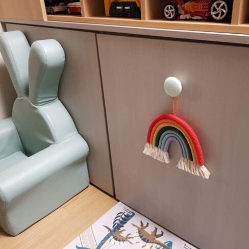 WEISIPU Colorful Rainbow Wall Decor - Handmade Weaving Ornament Pendant Decoration Wall Decor Hanging Home Decoration (Deep Green)… in Kuwait