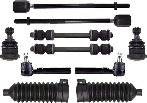 PartsW 10 Pc Front Suspension & Steering Kit compatible with Ford Mustang 1994-2004 Heavy-Duty Replacement EV127 K8685 K8848 ES3184 K8439 in Saudi Arabia