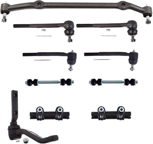 طقم تعليق 10 قطع متوافق مع Oldsmobile لـ Cutlass Supreme 1978-1988 OEM ES2034RLT استبدال Idler Armx1 Tie Rod Endx6 Stabilizer Bar Link Kitx2 Center Linkx1 in Saudi Arabia
