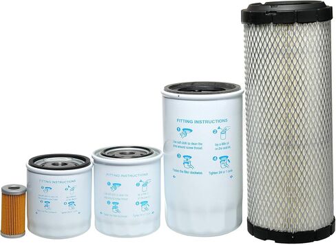 ST-7043 Filter Kit Fits New Holland TC25D TC27D TC29D TC29DA TC30 TC33D TC33DA tractor Replaces Oil/Lube 84475542, Fuel 47797858, Air Kit 87682998 84539215,Hydraulic 84475483 47671640 (6 Pcs) in Kuwait