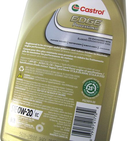 Oil Change Kit With Mahle Oil Filter LR011279 With Seal, 7 Quarts Genuine OE 0W-20 Oil, Replacement Drain Plug, & Reminder Sticker, Compatible with Range Rover Velar 3.0L Supercharged Petrol 2018-2020 in Kuwait