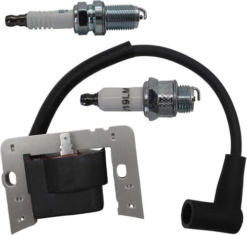 ignition coil with spark plug 36344A Compatible with Tecumseh OHV110 OHV130 OHV135 to OHV175 OHV180 OV358EA OV490EA Replaces 36344 37137 in Kuwait
