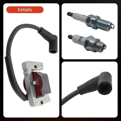 ignition coil with spark plug 36344A Compatible with Tecumseh OHV110 OHV130 OHV135 to OHV175 OHV180 OV358EA OV490EA Replaces 36344 37137 in Kuwait
