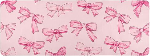 Pink Bow Non Slip Mouse Keyboard Pad Computer Mat for Office Home in Kuwait