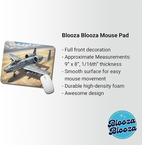 A-10 Warthog Thunderbolt II US Air Force Ground Attack Plane Low Profile Mouse Pad Mat in Kuwait