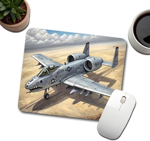 A-10 Warthog Thunderbolt II US Air Force Ground Attack Plane Low Profile Mouse Pad Mat in Kuwait