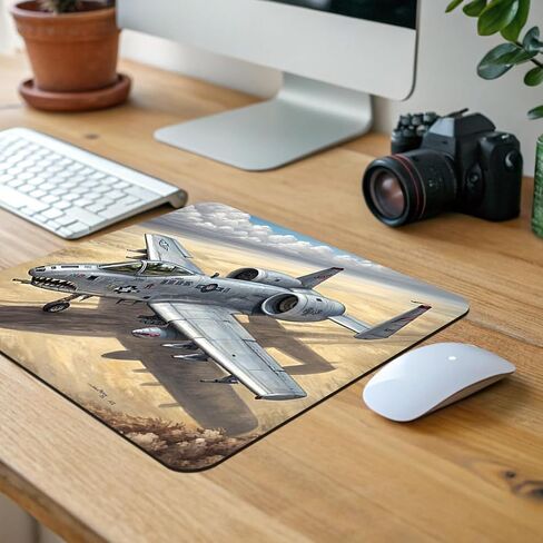 A-10 Warthog Thunderbolt II US Air Force Ground Attack Plane Low Profile Mouse Pad Mat in Kuwait