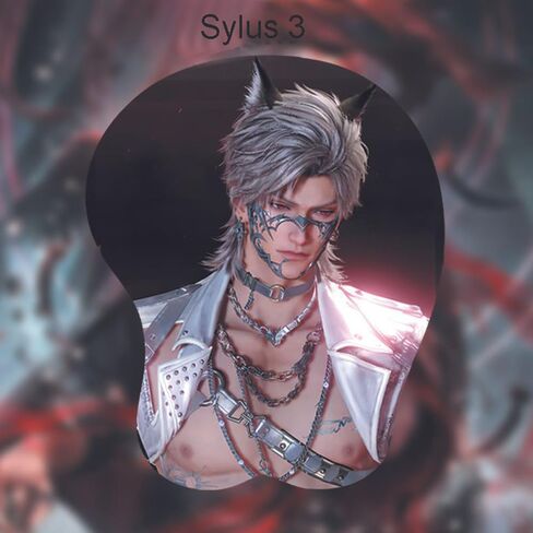 Love and Deepspace Gaming Mouse Pad Sylus Xavier Zayne Rafayel Caleb 3D Chest Mouse pad (Sylus 3) in Saudi Arabia
