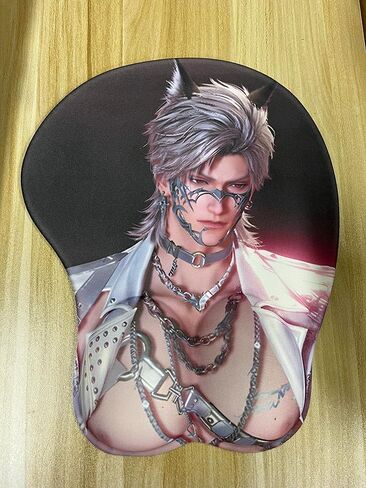 Love and Deepspace Gaming Mouse Pad Sylus Xavier Zayne Rafayel Caleb 3D Chest Mouse pad (Sylus 3) in Saudi Arabia