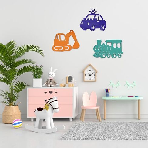 4 Pcs Space Trio Nursery Wall Decor Astronaut Wooden Wall Decor Space Themed Bedroom Decor Solar System Stickers for Nursery Playroom Bedroom Wall Decor Sticker Decal in Kuwait