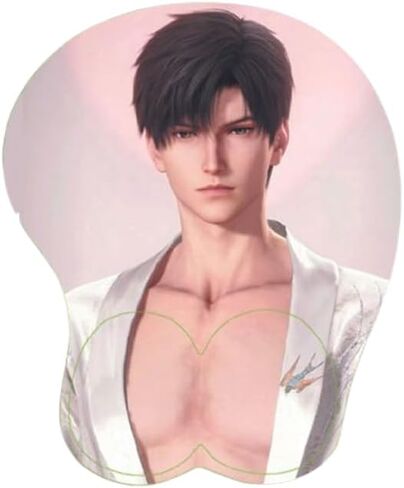 Love and Deepspace Gaming Mouse Pad Sylus Xavier Zayne Rafayel Caleb 3D Chest Mouse pad (Sylus 3) in Saudi Arabia