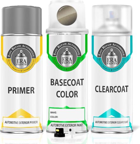 ERA Paints - PFA/KFA - Prairie Pearl for RAM Exact OEM Color Match Automotive Touch Up Paint for Cars - Scratch & Chip Repair for Metal & Plastic - Basic Kit - Made in USA in Saudi Arabia