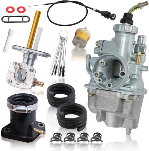 TTR125 مجموعة المكربن ​​لياماها TTR 125 TTR125LE TTR125E TTR125L 2000-2007 دراجة نارية الكربوهيدرات مع صمام الوقود بيتكوك ومشعب مخرج السحب وكابل الاختناق 30 بوصة in Saudi Arabia