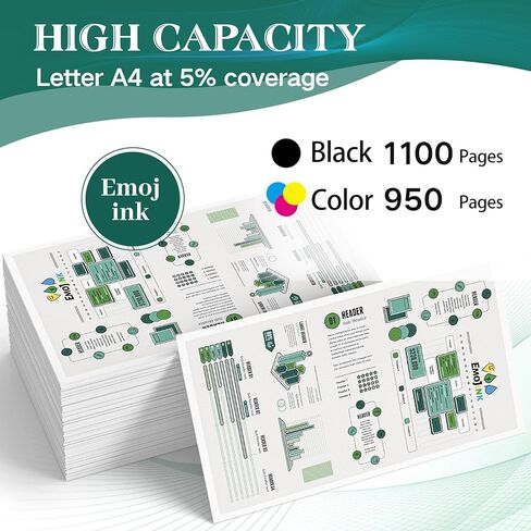 خراطيش الحبر المعاد تصنيعها لحزمة خرطوشة الحبر Epson 702 Combo Pack 702XL خراطيش الحبر لطابعة Epson Workforce Pro WF-3720 WF-3730 WF-3733 (4 عبوات) in Kuwait