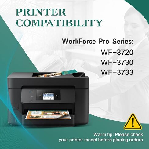خراطيش الحبر المعاد تصنيعها لحزمة خرطوشة الحبر Epson 702 Combo Pack 702XL خراطيش الحبر لطابعة Epson Workforce Pro WF-3720 WF-3730 WF-3733 (4 عبوات) in Kuwait