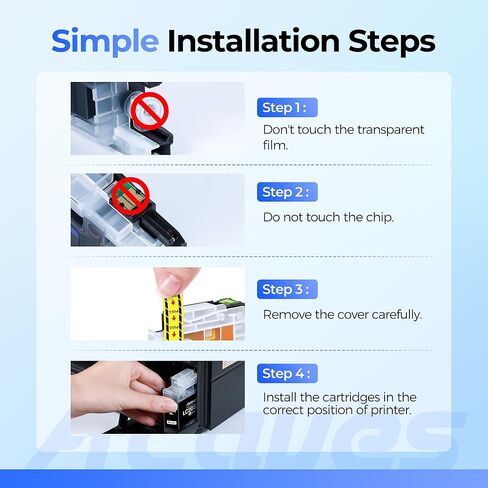 LC203 Ink Cartridges for Brothers Printer Replacement for Brother LC201 Ink Cartridges LC203XL LC201XL Work with MFC-J480DW MFC-J485DW MFC-J885DW MFC-J880DW Printers (Black Color, 4 Pack) in Kuwait