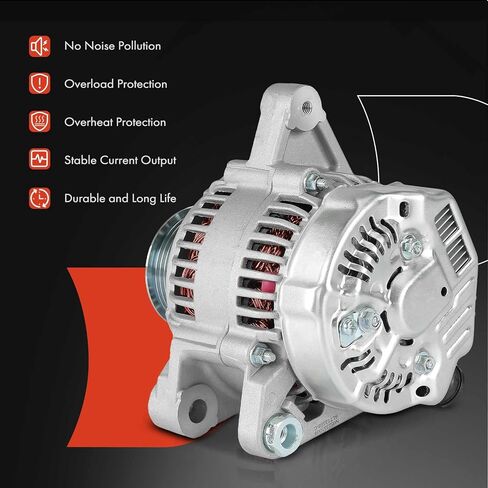 A-Premium Alternator Compatible with Toyota Camry 1994-1996, Avalon 1995-1999 & Lexus ES300 1994-1996, 3.0L, 12V 80A 6-Groove Pulley Clockwise, Replace# 270600A020, 2706020010 in Saudi Arabia