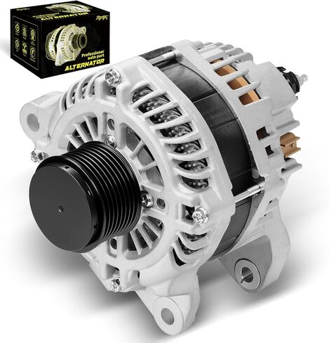 Oktiger 6.7L L6 Diesel Upgraded Alternator for Ram 2500 3500 2011-2020 6.7L L6 Diesel, Fit for Ram 2011 2012 2013 2014 2015 2016 2017 2018 2019 2020, 12V 180A CW 8-Groove Clutch Pulley, OE 04801768AA in Kuwait