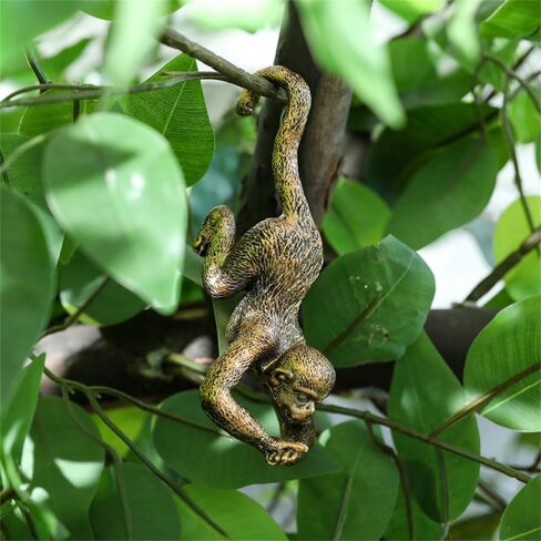 chislim قرد حديقة تمثال زخرفة ديكور، شنقا قرد حديقة ديكور في الهواء الطلق، ديكور حديقة مضحك للفناء ساحة سياج الحديقة المسار in Kuwait