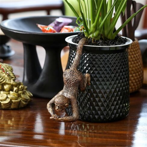 chislim قرد حديقة تمثال زخرفة ديكور، شنقا قرد حديقة ديكور في الهواء الطلق، ديكور حديقة مضحك للفناء ساحة سياج الحديقة المسار in Kuwait