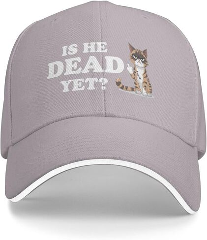 is He Dead Yet Hat for Women Baseball Hat Funny Hat in Saudi Arabia