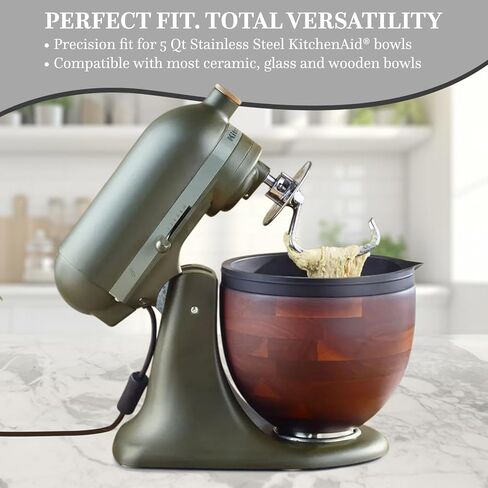 بطانات السيليكون المزيج المتوافقة مع 5 خلاطات Quart Kitchaid - مرفقات خلاط KitchenAid ، وملحقات خلاطات مساعدة المطبخ ، وأوعية خلاط البديل لم تعد هناك حاجة إليها - 3 بطانات و 3 أغطية مشمولة in Saudi Arabia