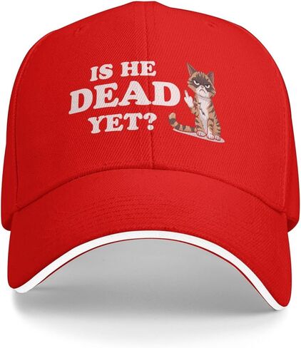 is He Dead Yet Hat for Women Baseball Hat Funny Hat in Saudi Arabia