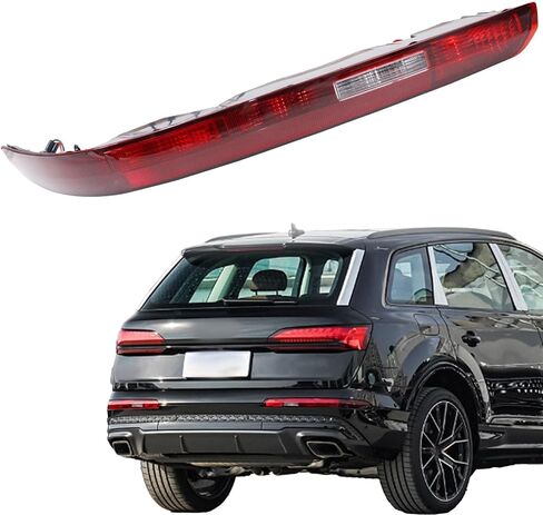 Right Rear Bumper Reflector Tail Light Fog Lamp w/Bulbs Compatible with Audi Q7 2016-2022 Right Passgenger Side, Taillight Assembly Fog Lamp Replace 4M0945095 in Kuwait