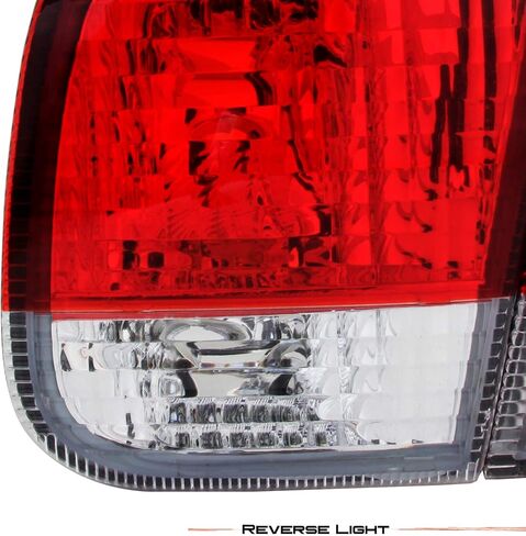 AKKON - For 1996-1998 Honda Civic 4DR Sedan EJ EK DX LX EX Red Clear Lens Tail Brake Light Lamps Left+Right Side Replacement in Saudi Arabia