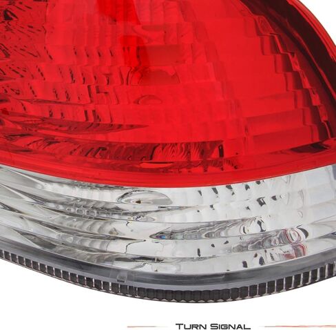 AKKON - For 1996-1998 Honda Civic 4DR Sedan EJ EK DX LX EX Red Clear Lens Tail Brake Light Lamps Left+Right Side Replacement in Saudi Arabia